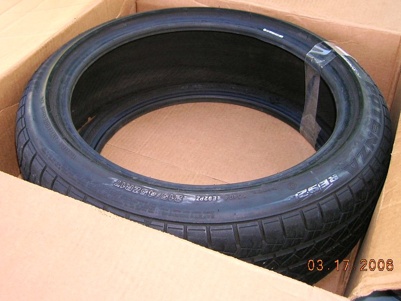 Failed tire sent in box to preserve evidence